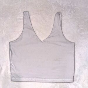 Abercrombie Soft A&F White Cropped Tank size XS